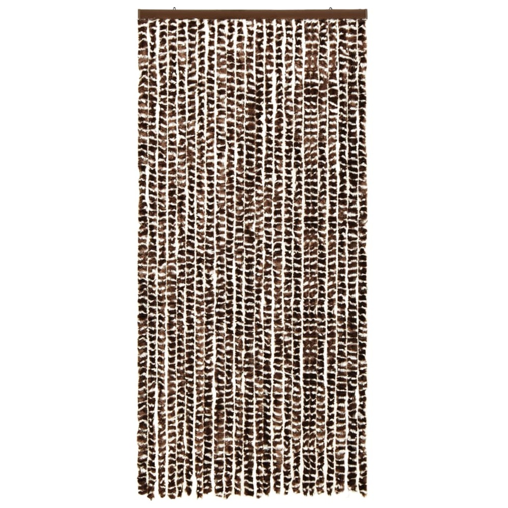 Moustiquaire marron et blanc 100x220 cm chenille