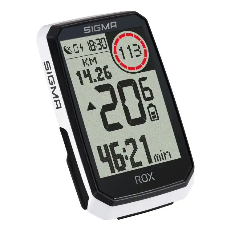 Sigma Sport ROX 4.0 Endurance Top Mount GPS Fietscomputer Wit