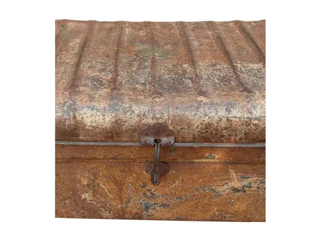 Valise en métal marron 71x49x33h