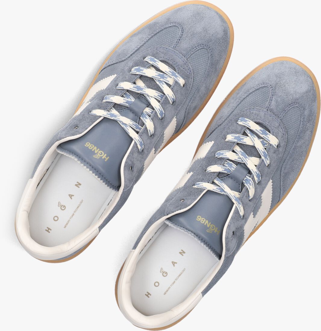 blauwe hogan lage sneakers cool allacciato h