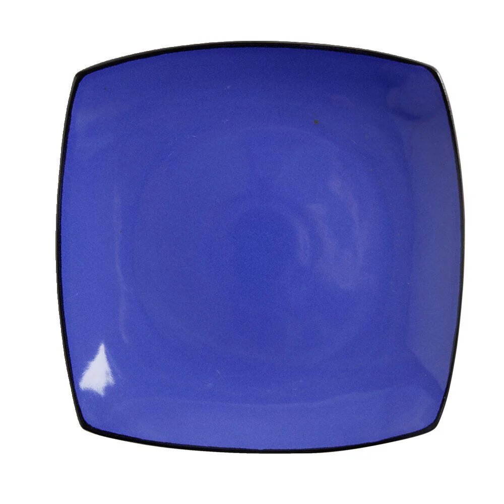Assiette plate rectangulaire grès 27,5x27,5cm