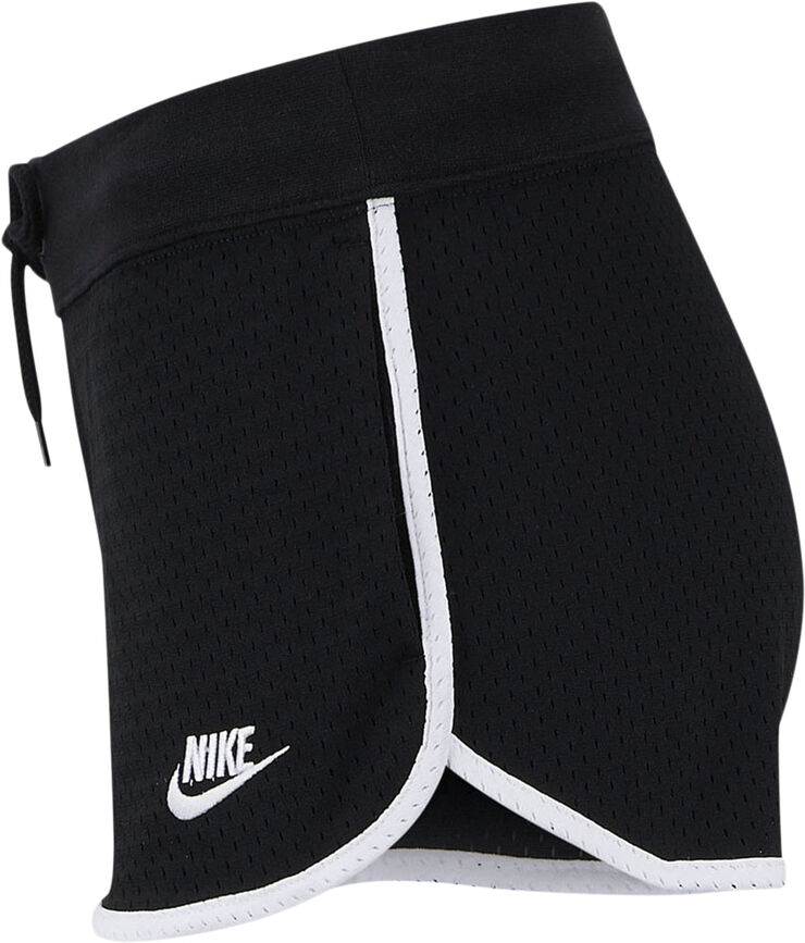 Nike sportswear heritage mesh short Black