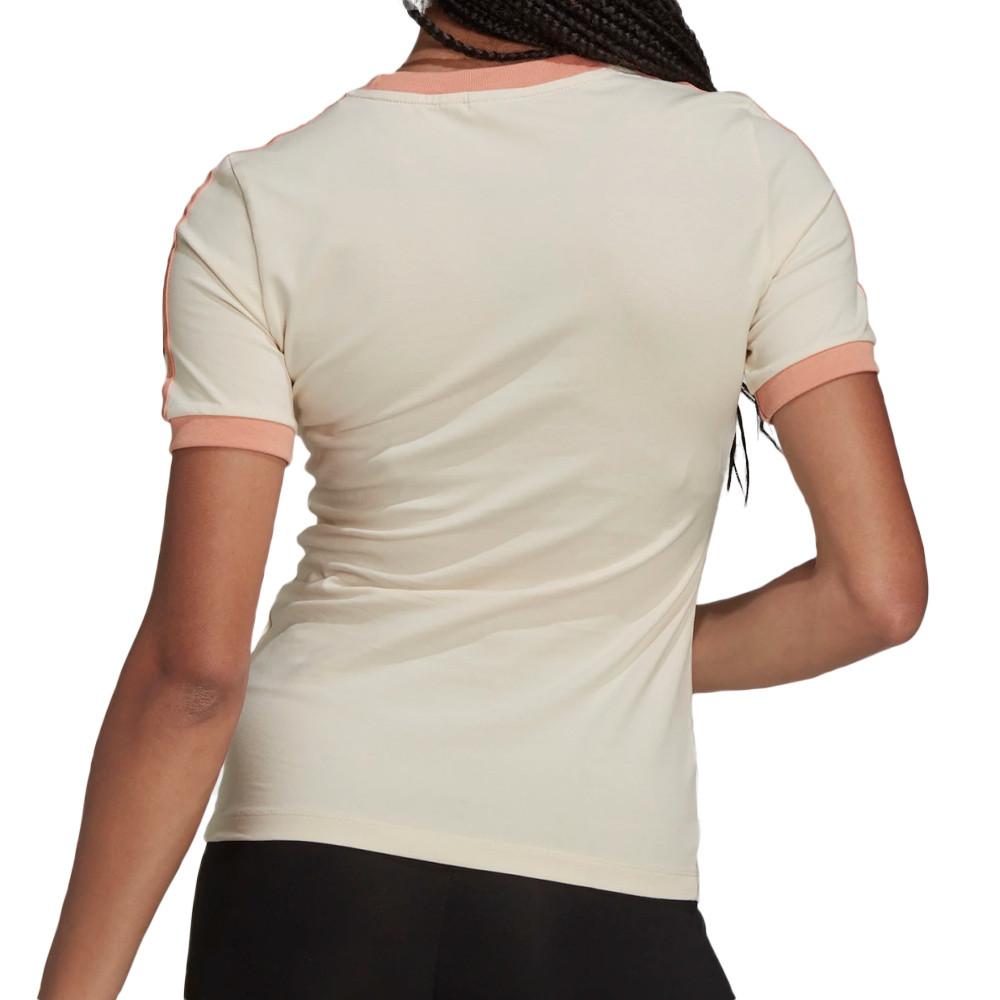 Adidas T-shirt écu/corail Femme Adidas Trefoil