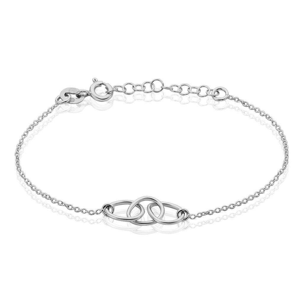 Bracelet Flat Argent Blanc