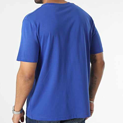 Tee Shirt Oversize Large Flèche Bleu Roi Blanc