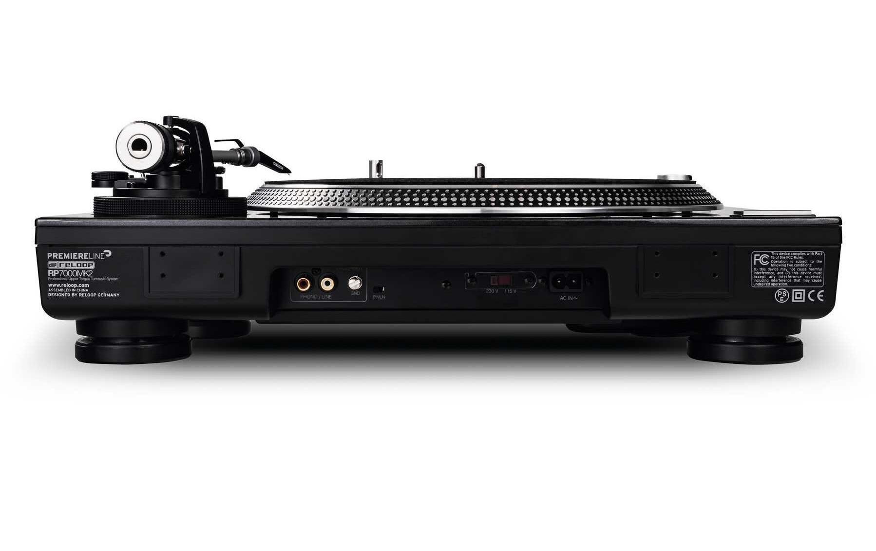 Plattenspieler RP-7000 MKII Schwarz<br>Plattenspieler mit quarzgesteuertem Upper-Torque-Direktantrieb