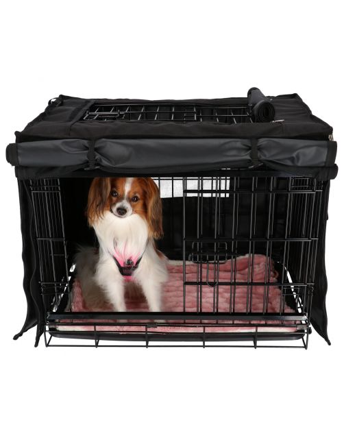 Adori Benchhoes Zwart - Hondenbench