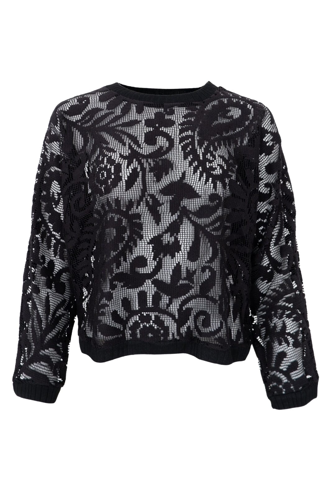 Black Colour Bcesther Lace Sweatshirt black