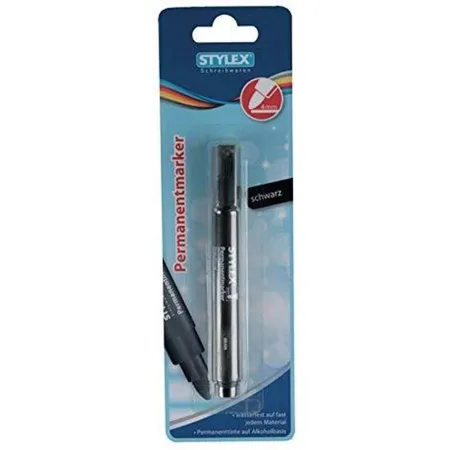 Stylex Permanentmarker Allzweckmarker, 4,0 mm, schwarz