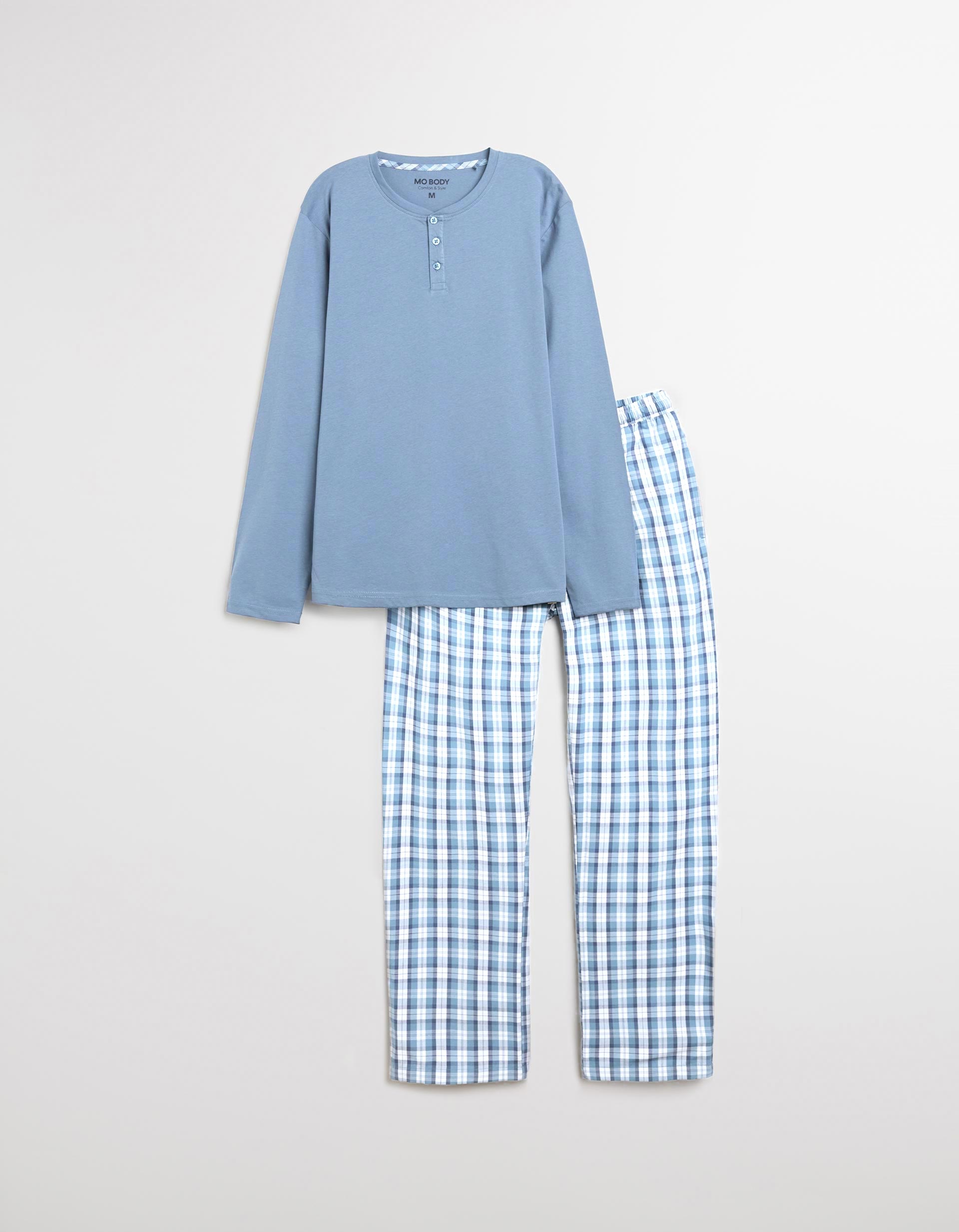 Pijama 'Popline', Homem, Azul