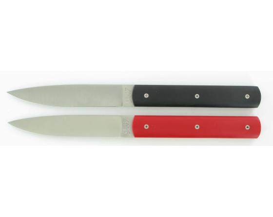 Coffret 2 pièces - Français 9.47 Manche Rouge et Noir Couteau Table par Perceval