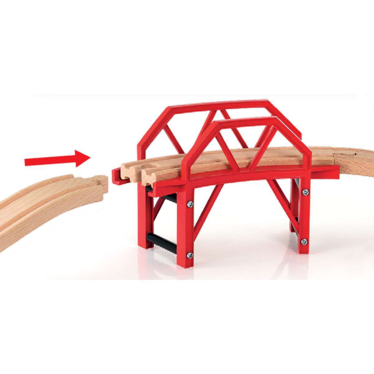 BRIO Spiel Bahnbrücke mit Auffahrten