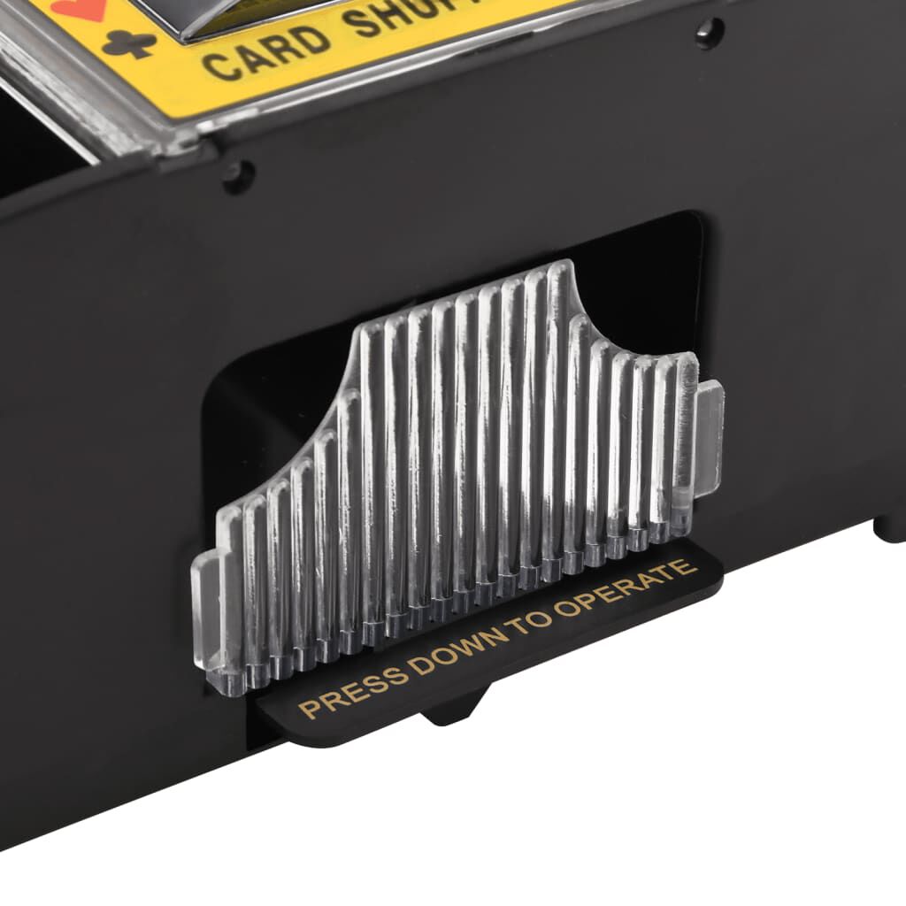 vidaXL Automatische kaartenschudmachine, zwart, voor 2 decks