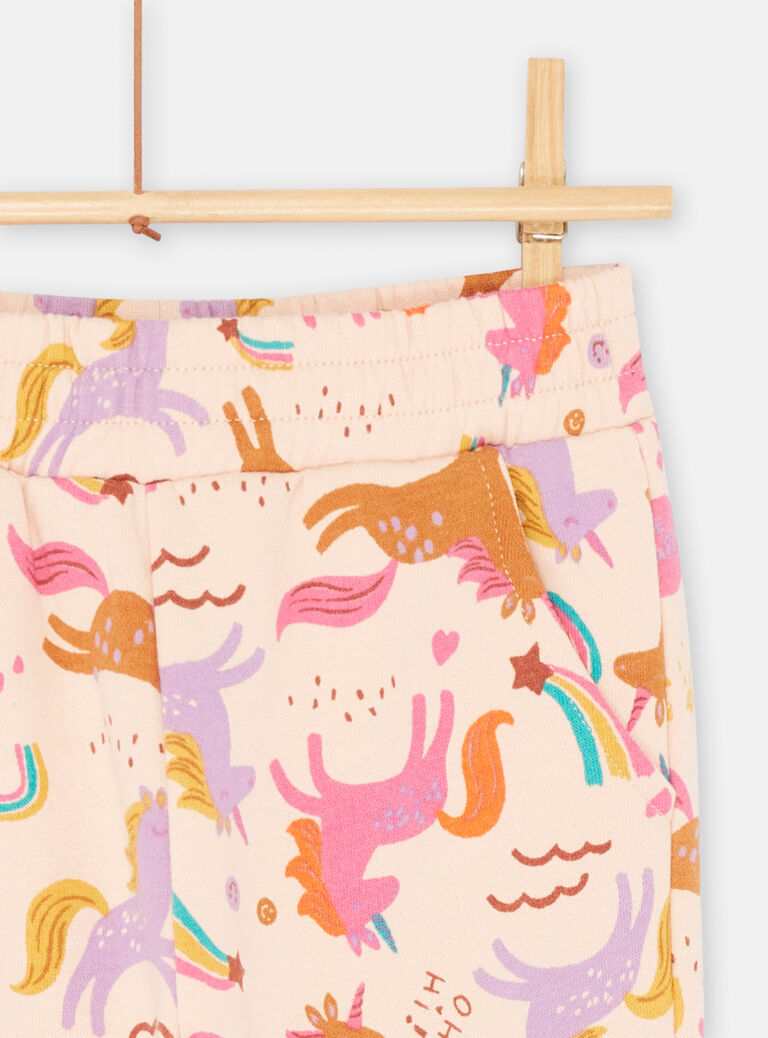 Bas de jogging imprimé licorne pour fille