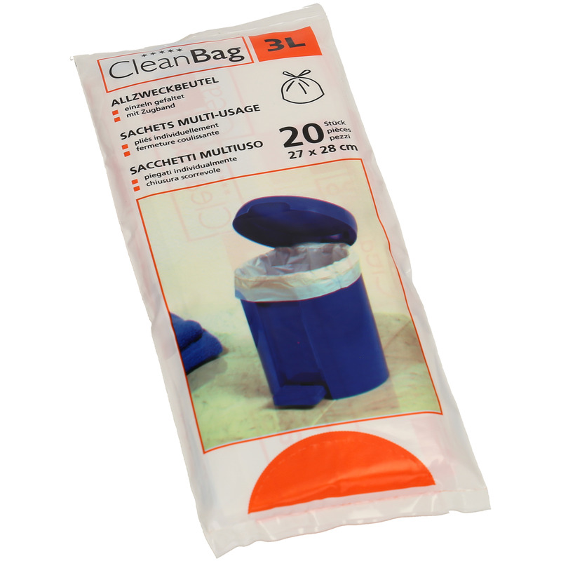 CleanBag Mehrzweckbeutel, 3 l, 270 x 280 mm, 20 Stück