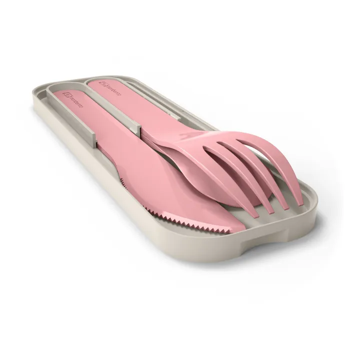 Monbento Couverts biodégradables MB Pocket Color | Rose