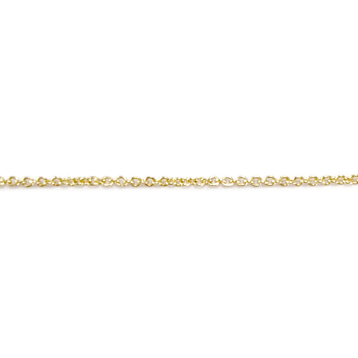 Collier d'occasion or 750 jaune pendentif diamants saphirs 40 cm