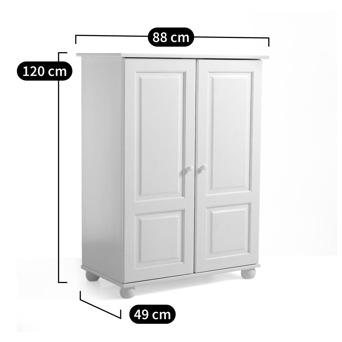 SO'HOME<br>Guarda-roupa H120 cm, Redmond