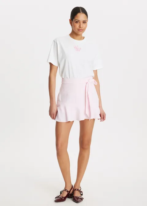 Skort met riem roze (ROS.L)