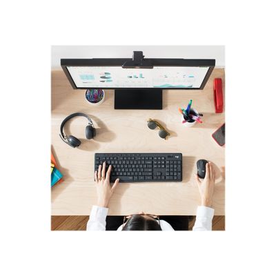 Logitech MK295 Silent - Ensemble clavier et souris sans fil - Azerty - graphite