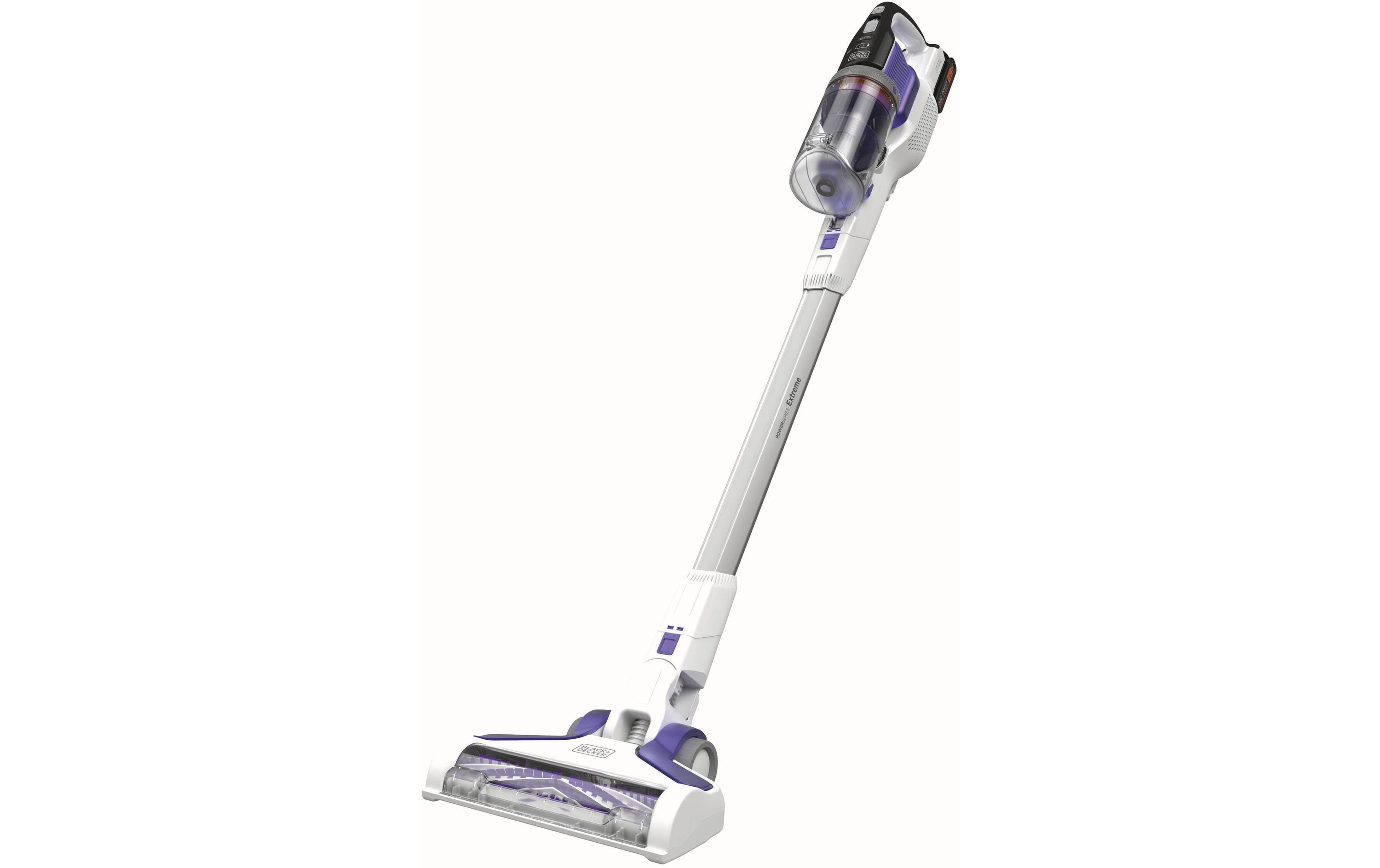 Akku-Hand- und Stielsauger Pet 4 in 1 Lila/Weiss<br>Akku-Stielsauger mit LED-Arbeitslich