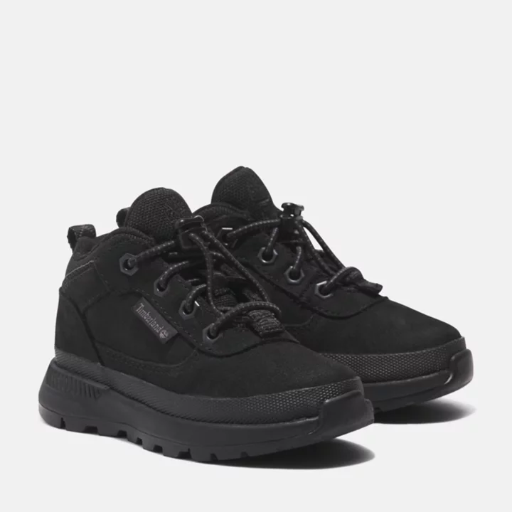 Basket en cuir Field Trekker pour tout-petit en noir