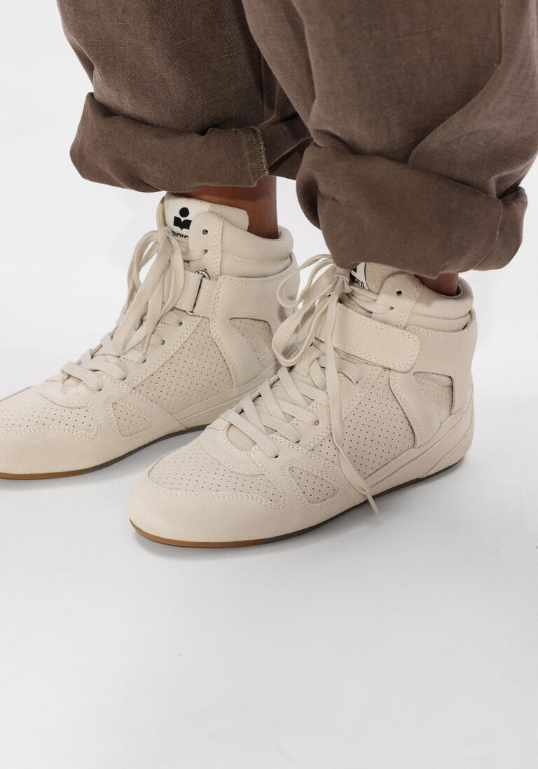 ecru isabel marant sneakers senny high-gb