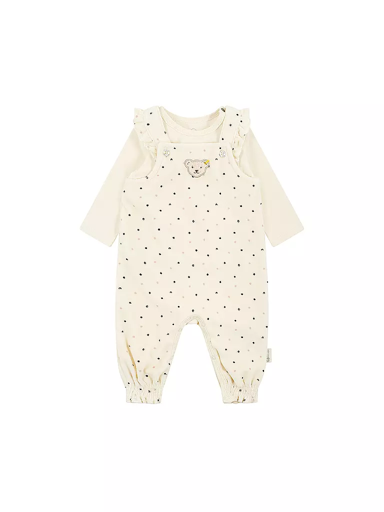 STEIFF Baby Strampler Set 2 teilig creme