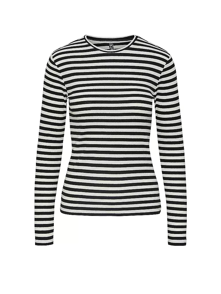 PIECES Langarmshirt PCRUKA schwarz