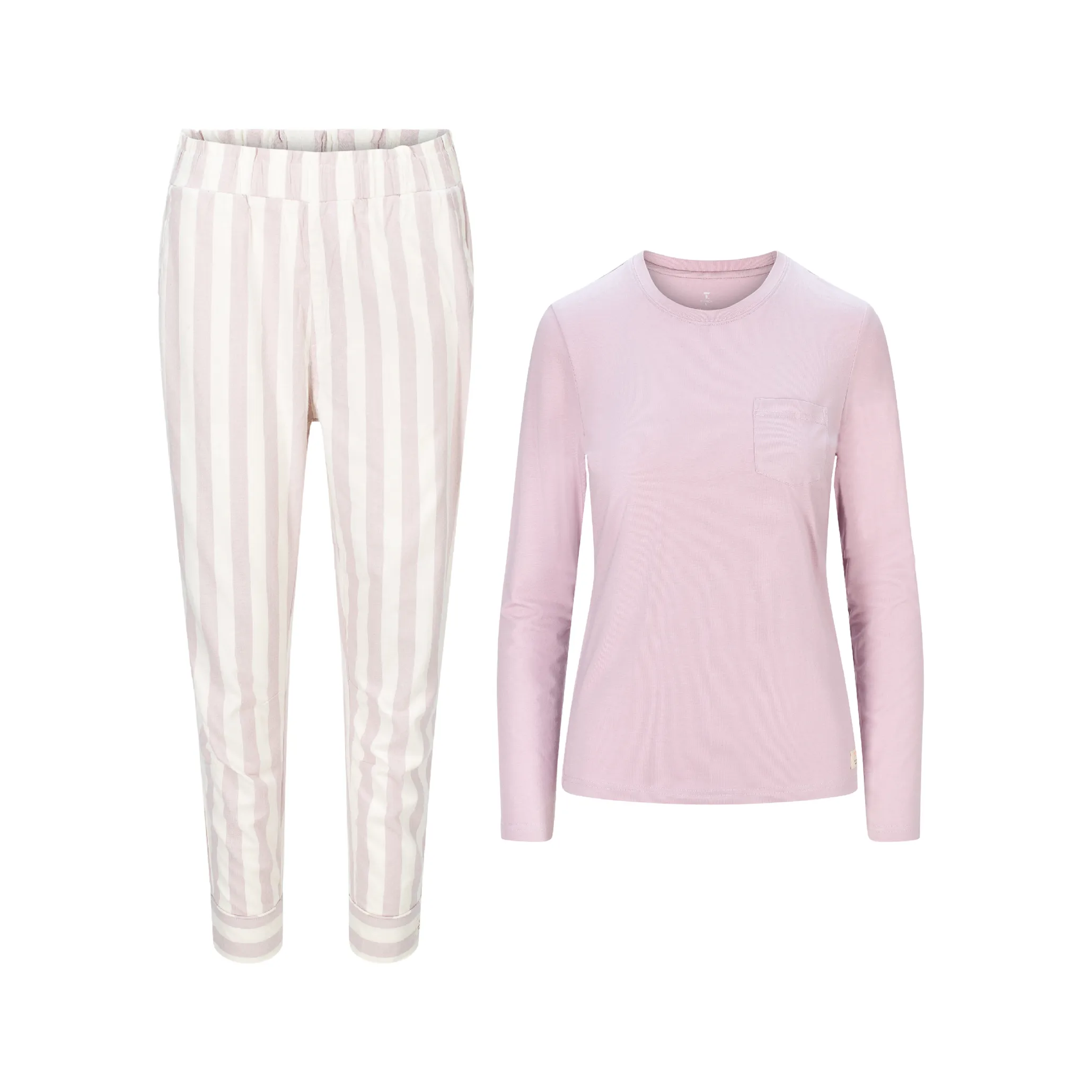 Tufte Wear W Owl PJ Set Dawn Pink / Jet Stream
