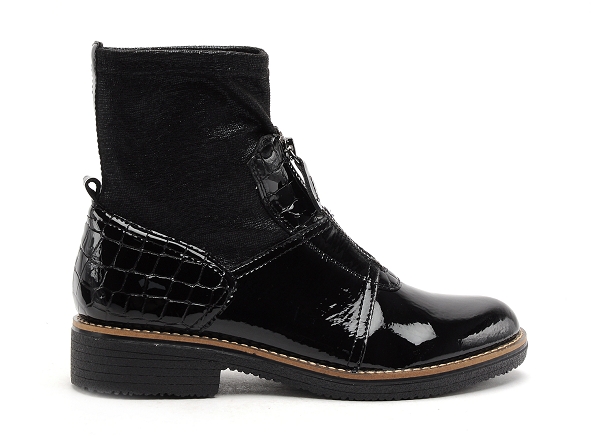 Fugitive boots bottine plates femme gemeau noir