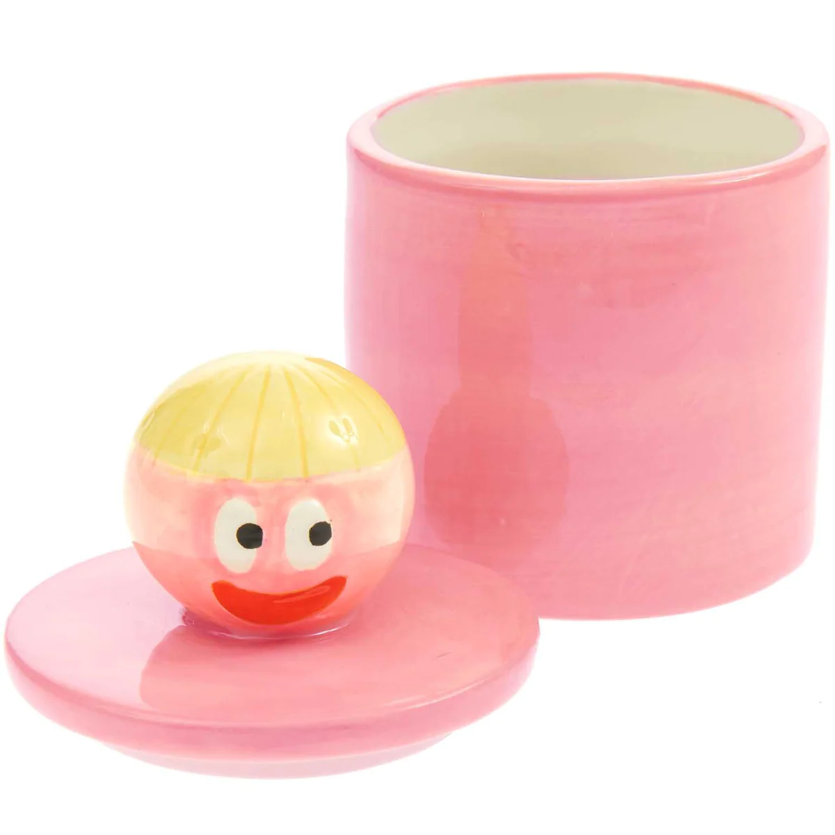 Pot et couvercle en céramique - visage - Eye Candy - 12 cm Rico Design