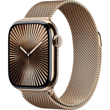 Apple Watch S10 Cell 46 mm - Gold Titanium Milanese Band