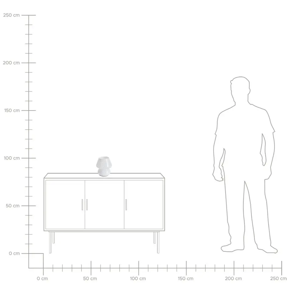 LOBO - Tafellamp - Wit - Glas