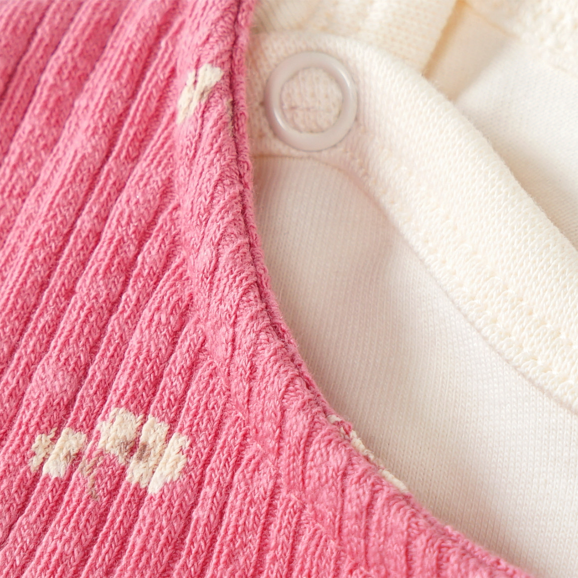 Topomini Pure Collection Baby Strampler und Body im Set altrosa / hellgelb