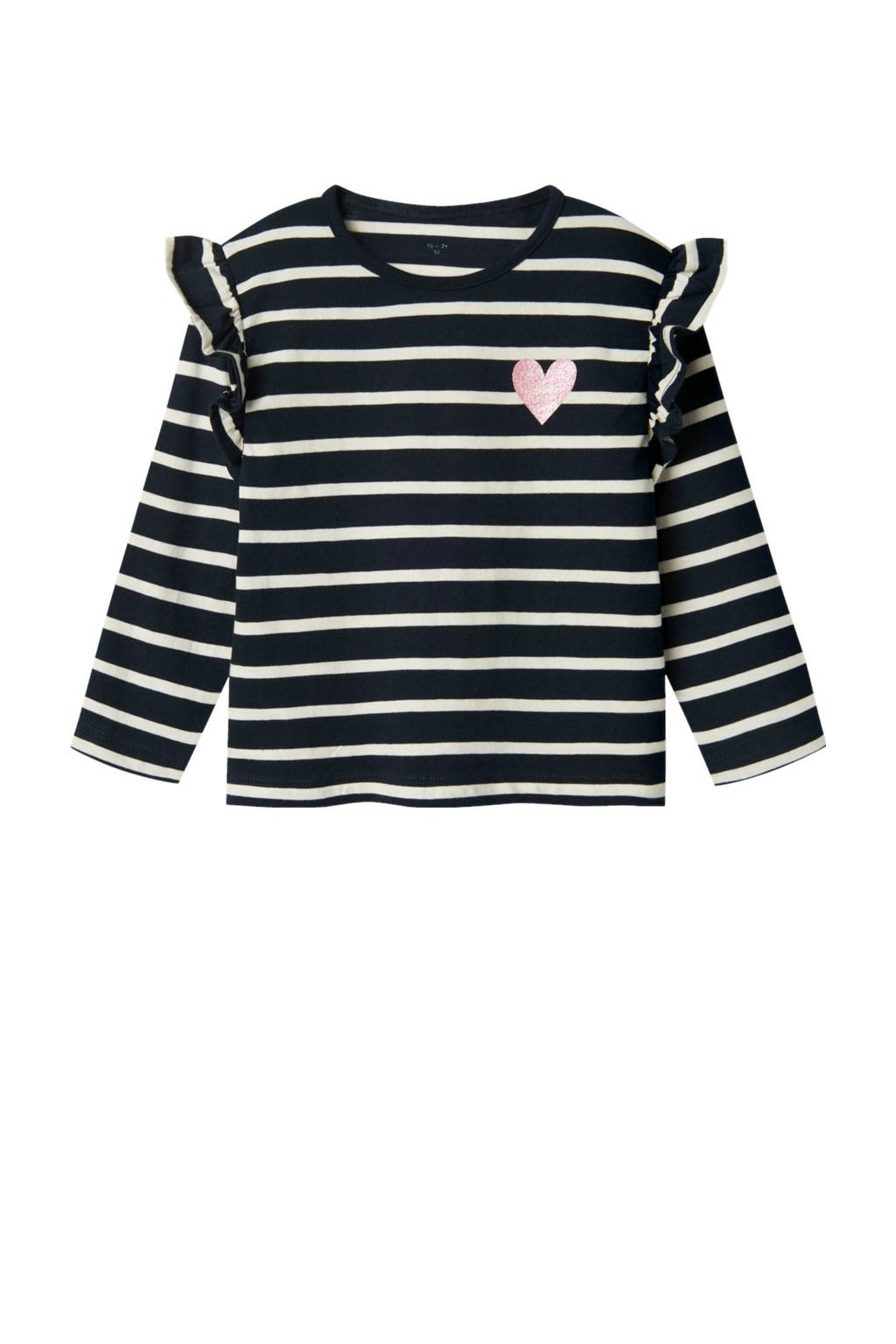 NAME IT longsleeve donkerblauw met glitter