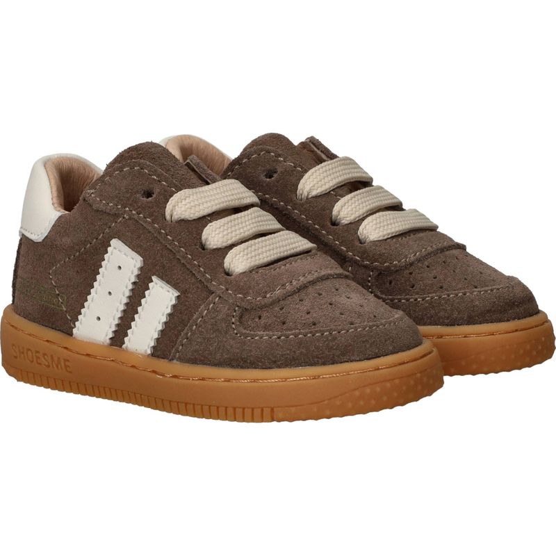 Shoesme Veterschoenen Taupe Jongens