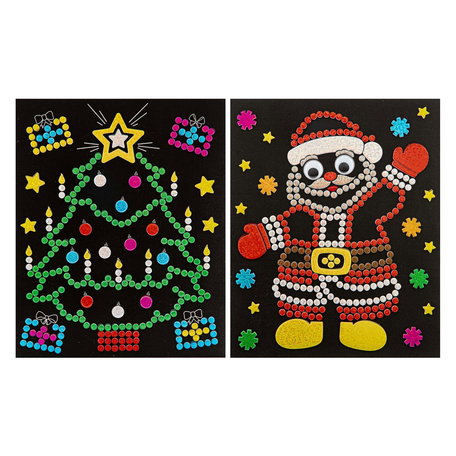 Xmas Holografische Stippen Stickerset