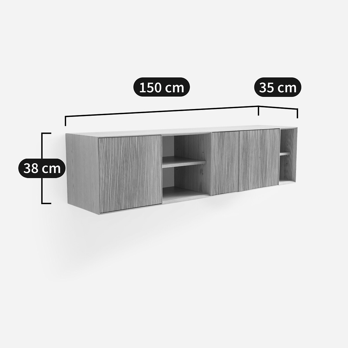 AM.PM<br>Console de parede de carvalho Mikube