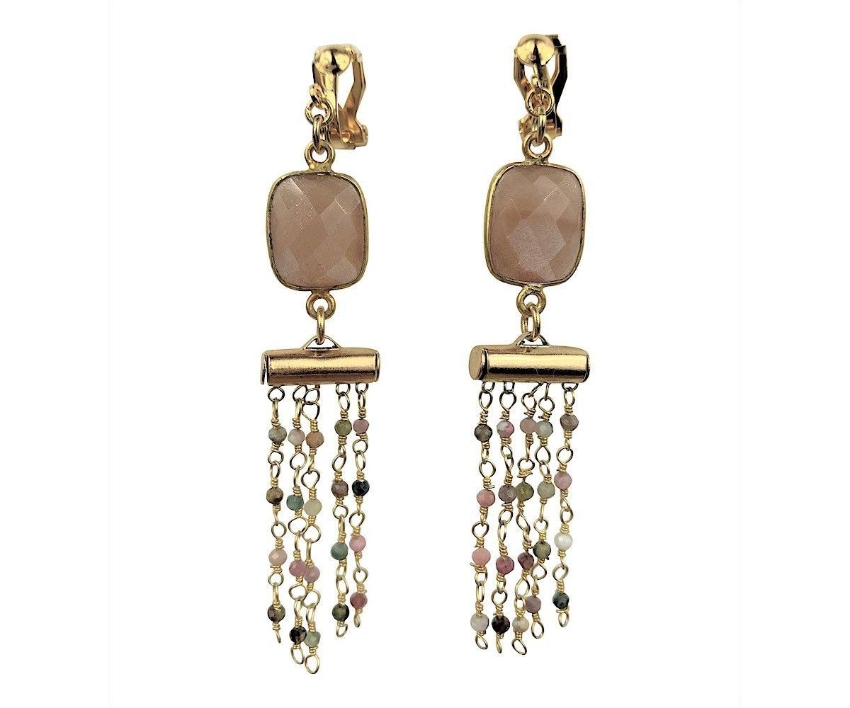 Boucles d'oreilles clips Uttanasana Doré