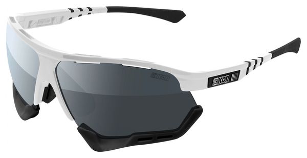Scicon Sports Aerocomfort SCN PP XL Lunettes De Soleil De Performance Sportive (Scnpp Multimiror Silver/Luminosité Blanche)