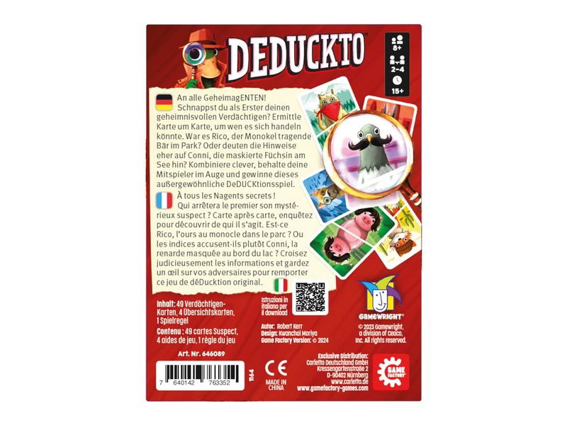 Game Factory Kartenspiel Deduckto Kartenspiel