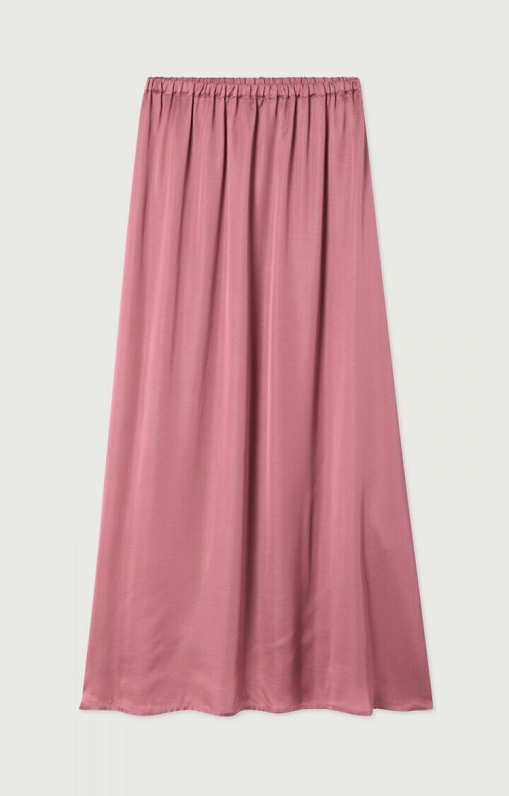 Saia midi vintage americana em cetim fluido, BOVALOW
