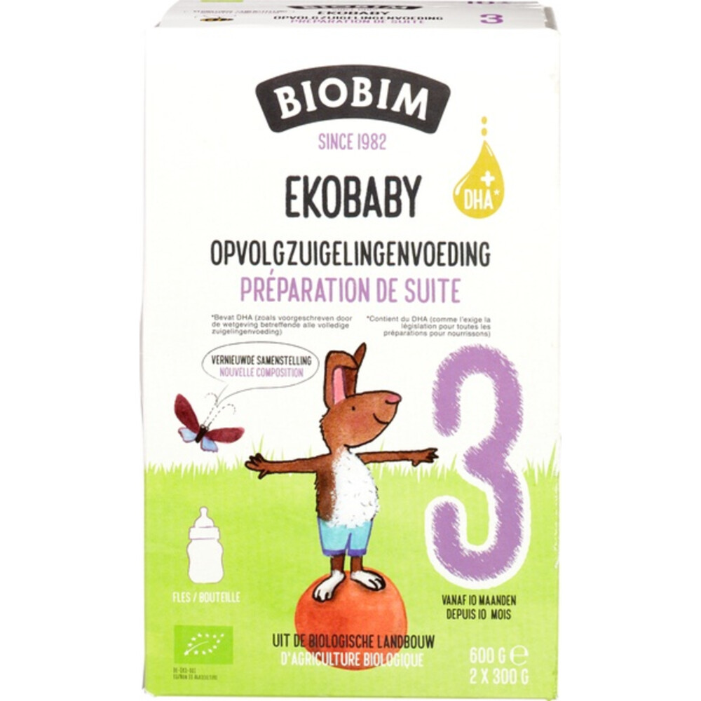 Biobim Zuigelingenvoeding 10+ mnd Ekobaby 3 600 gr