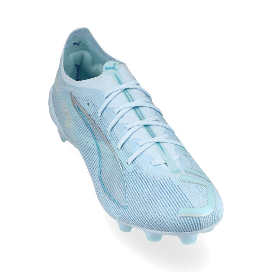 PUMA Ultra 5 Ultimate FG Light Up - Icy Blue/Blanc/Turquoise Femme ÉDITION LIMITÉE