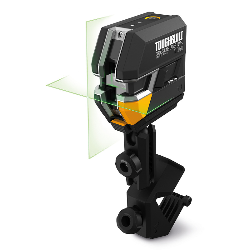 Toughbuilt zelfnivellerende kruislijnlaser Groen