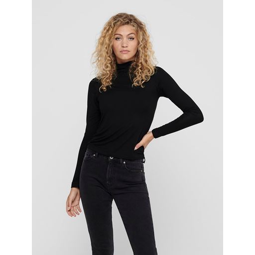 ONLY Lela High Neck top, black, x-small