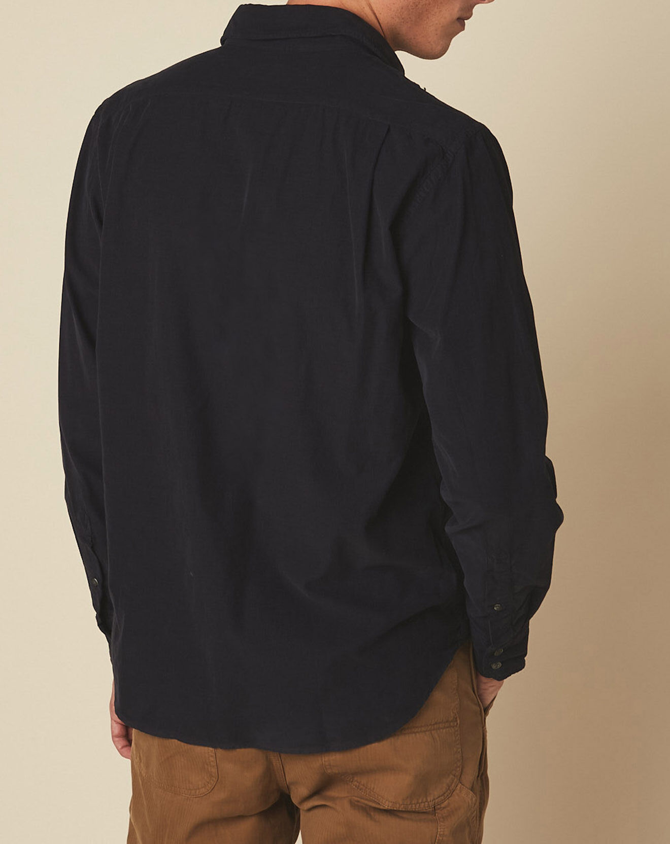 Hartford Chemise regular Paul Pat navy