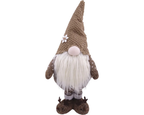 Decoratief figuur Santa Lafiora 30 20 x 95 cm bruin