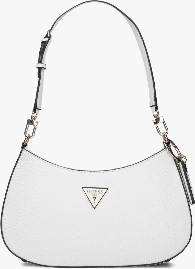 GUESS witte guess schoudertas noelle top zip shoulder bag
